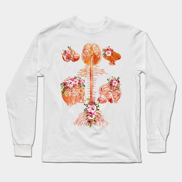 Brain and spine Long Sleeve T-Shirt by erzebeth